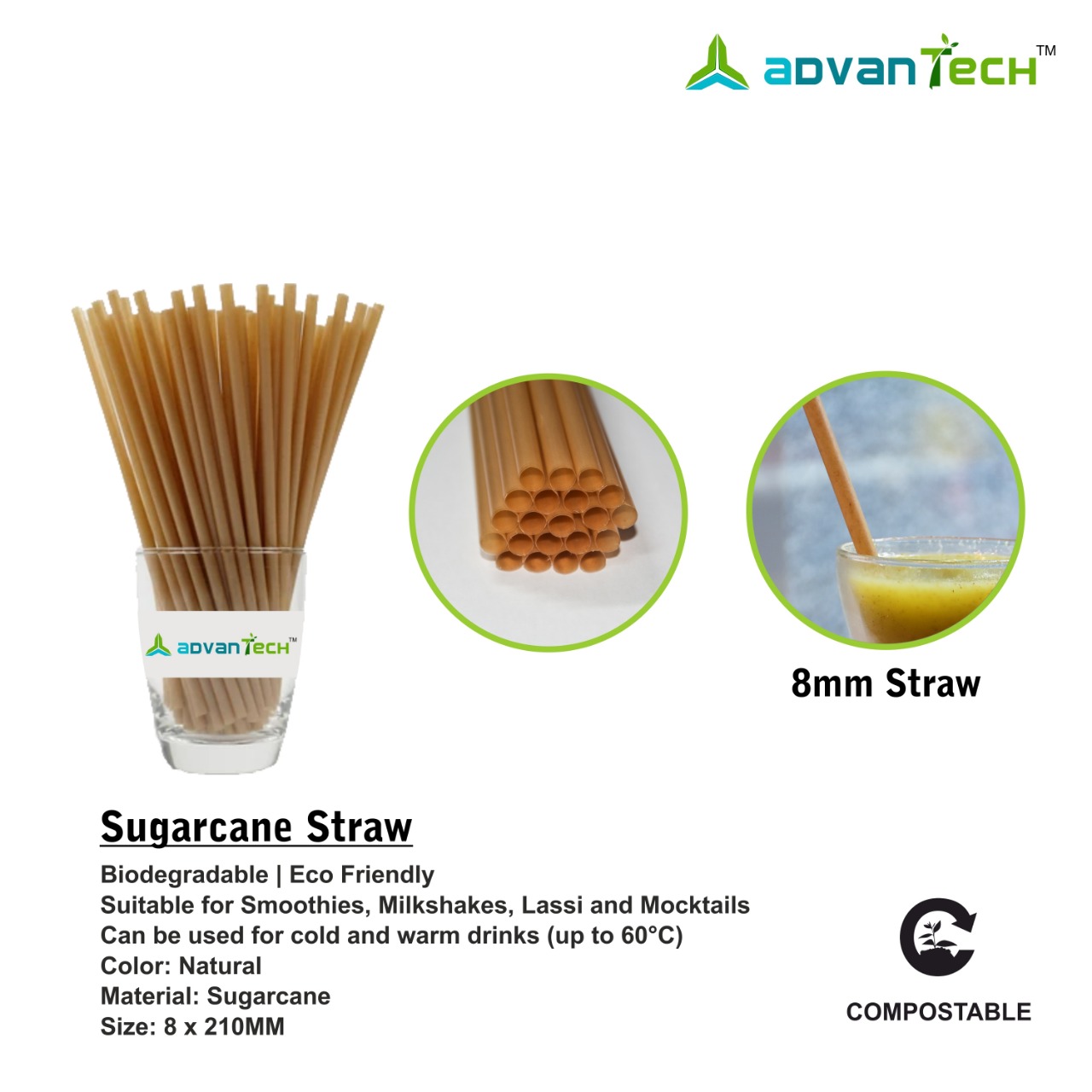 8mm Straw