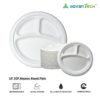 3CP Bagasse Round Plate (25 pcs)