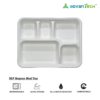 5CP Bagasse Meal Tray (25 pcs)