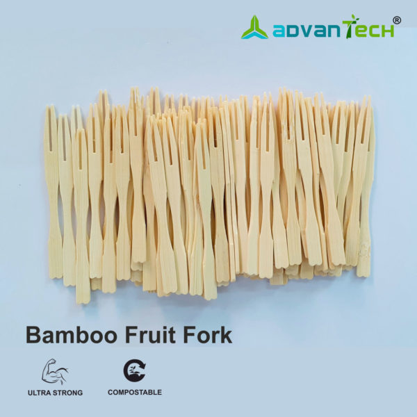 Eco friendly Bamboo Fruit Fork (Pack of 100)