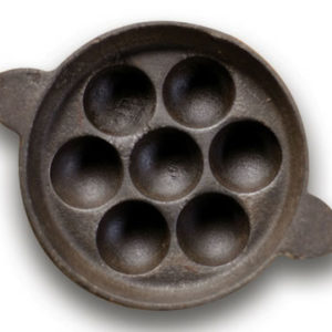 Cast Iron Paniyaram Pan - Flat Bottom