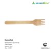 Wooden Fork - 140mm (25 pcs)