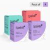 Sparkle Sanitary Pads : Natural & Biodegradable – Combo 4 (4 Packs)
