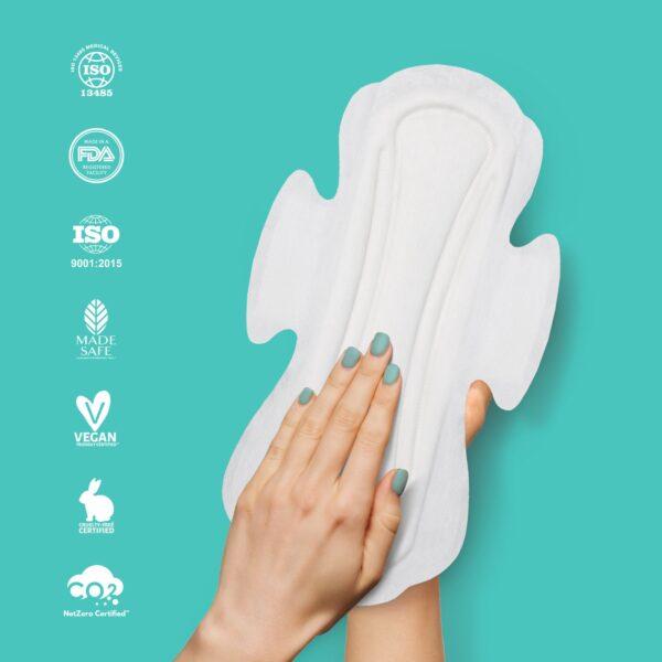Sparkle Sanitary Pads : Natural & Biodegradable – Combo 5 (4 Packs) - Image 2