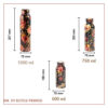 Mr Fit Copper Bottle – Black Floral - Image 2