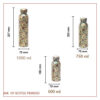 Mr Fit Copper Bottle – Floral - Image 2