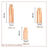 Mr Fit Copper Bottle - Plain Lacquered - Image 2