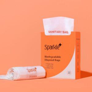 Sparkle Biodegradable Disposal Bags (1 Box of 100 Bags)
