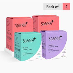 Sparkle Bamboo Sanitary Pads Trial Pack